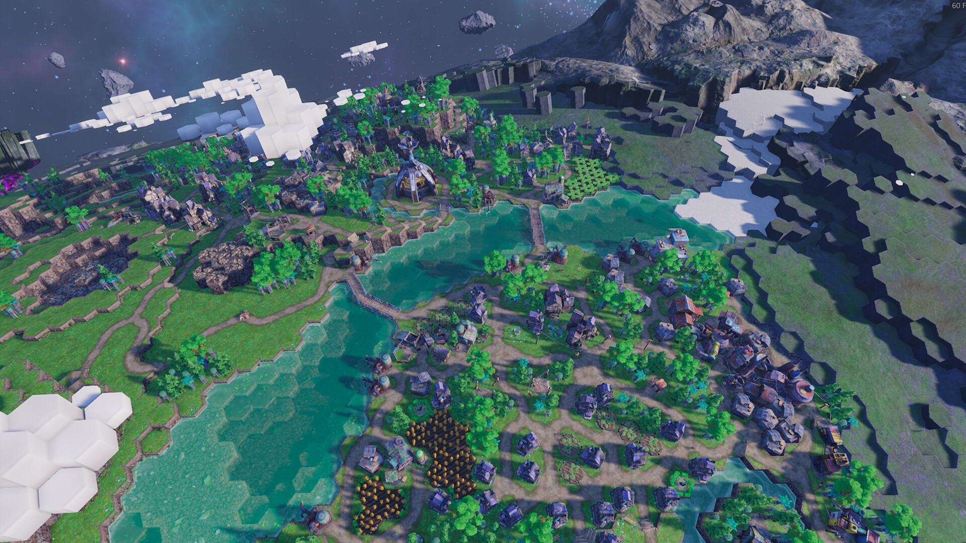 Beyond These Stars city-building key artwork